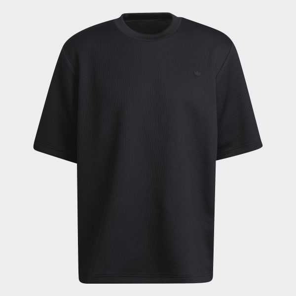 Black Adicolor Trefoil Plissé T-Shirt VS673