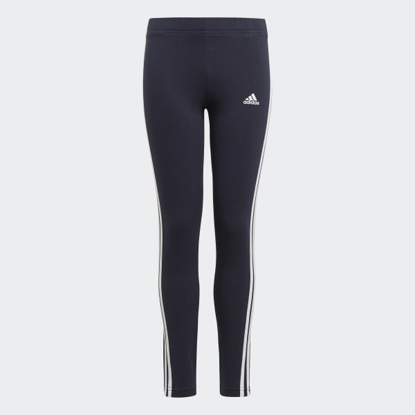Niebieski adidas Essentials 3-Stripes Leggings