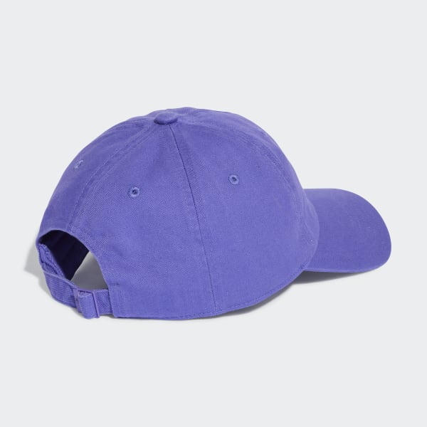 Purple Adicolor Classics Trefoil Stonewashed Baseball Cap