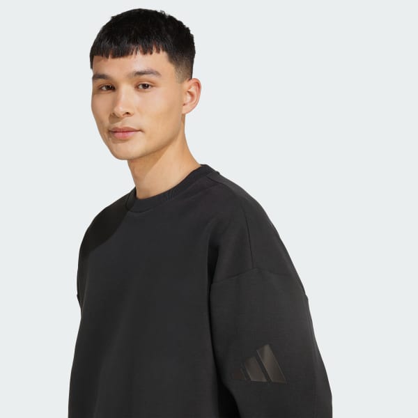 トップス Crewneck Sweat Shirts - black Suede Logo Men's Crew Neck Sweatshirt | PUMA