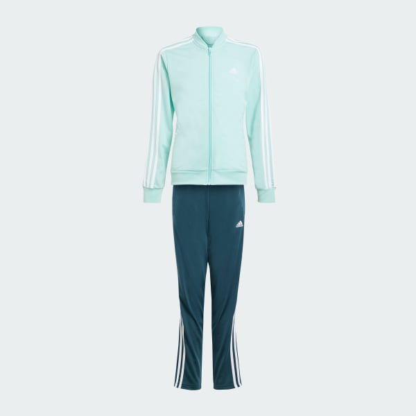 Turkusowy Essentials 3-Stripes Track Suit