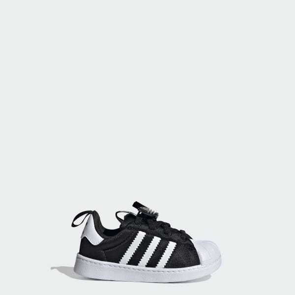Adidas white & black superstar mesh shoes baby top