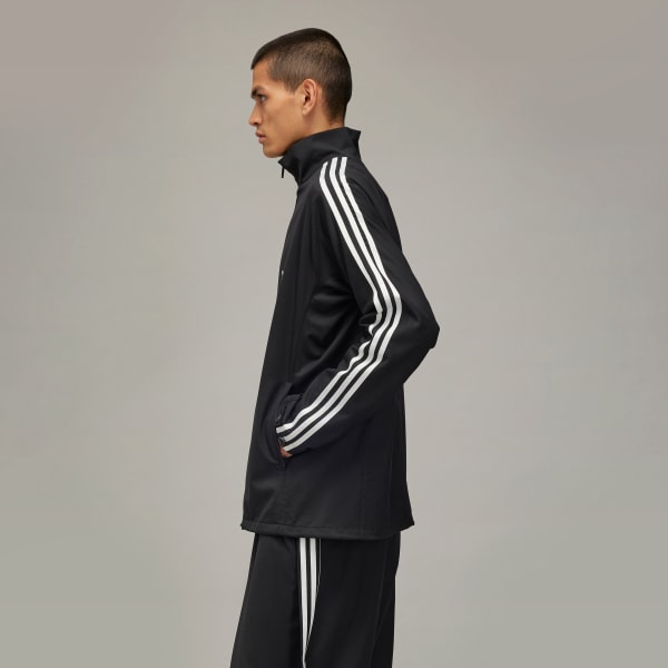 Black Y-3 Refined Wool 3-Stripes Track Top