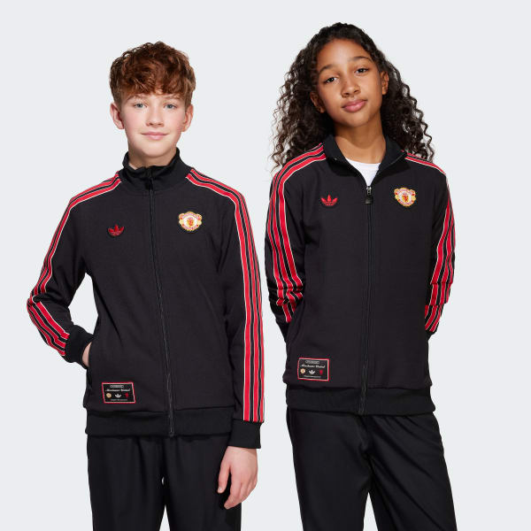 Nero Giacca da allenamento Terrace Icons Junior Manchester United FC