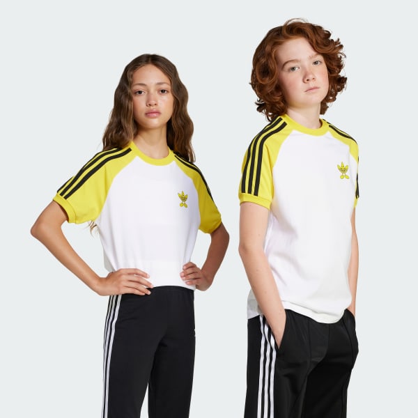 Beyaz adidas Originals x Smiley World Tişört