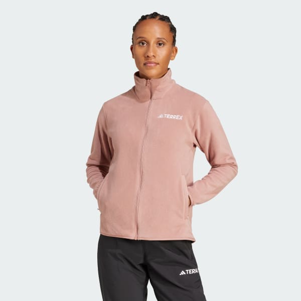 Pink Multi Essentials Full-Zip Fleece Jacket