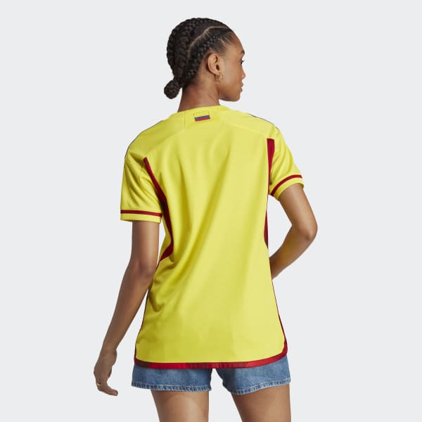 Żolty Colombia 22 Home Jersey ZB732