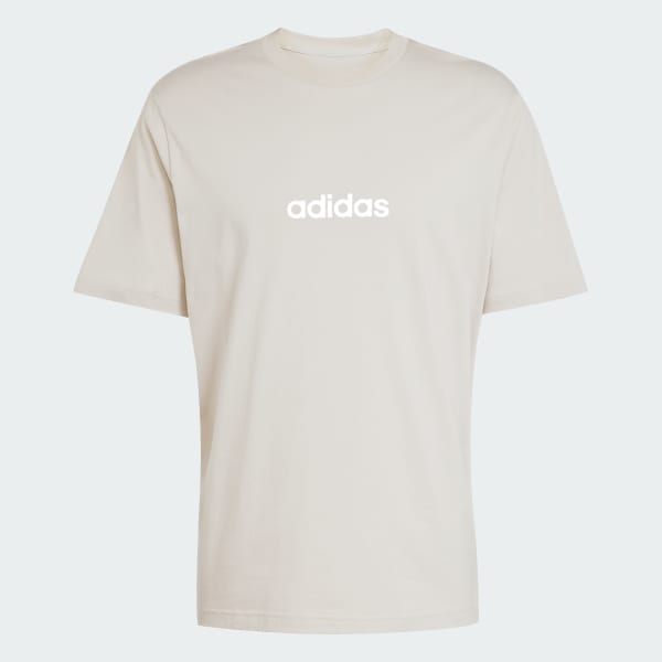 Beige Playera Essentials Linear Single Jersey