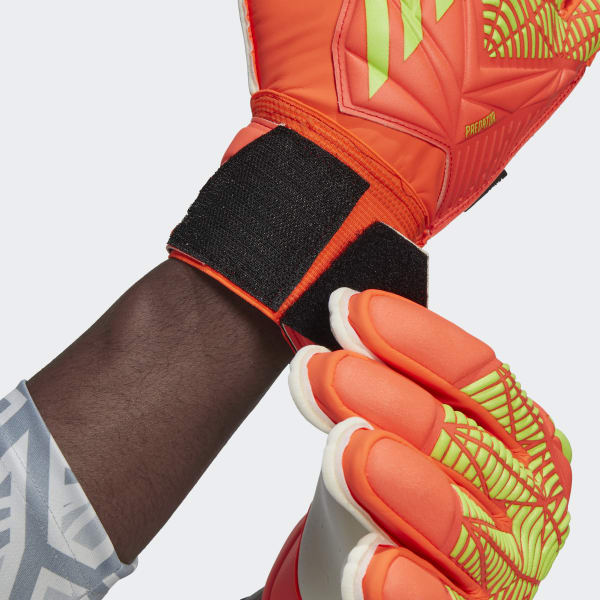 Orange Predator Edge Fingersave Match Goalkeeper Gloves IR749