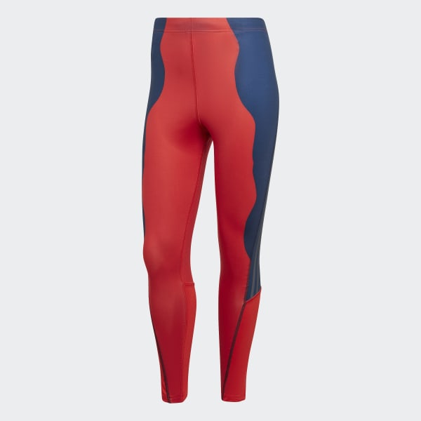 Czerwony Marimekko Run Icons 3-Stripes 7/8 Running Leggings