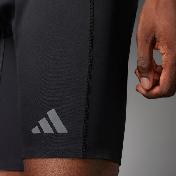 Negro Mallas Cortas de Running Adizero