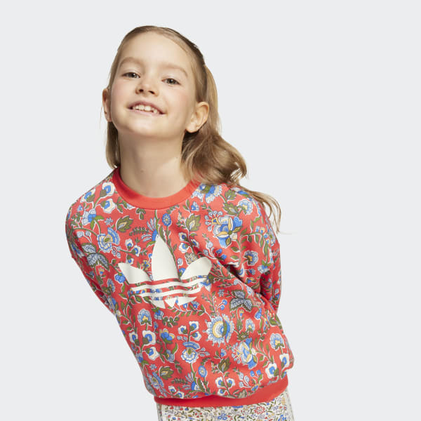 adidas Originals X Liberty London Crew Leggings Set Kids - Red