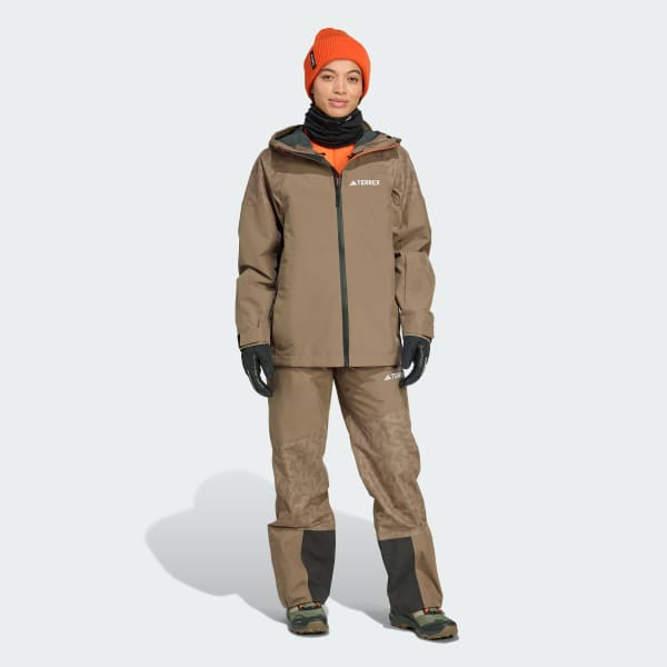adidas Terrex Xperior Hybrid PRIMEKNIT CLIMAPROOF+ Jacket - Brown