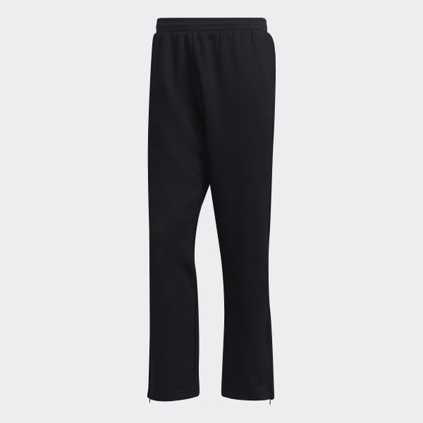 Preto Calças Plissê Trefoil Adicolor UG162