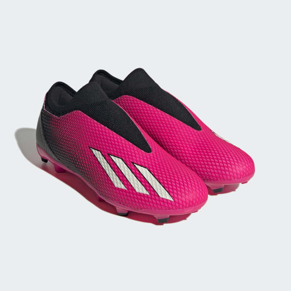 Bota de fútbol X Speedportal.3 Laceless césped natural seco - Rosa adidas adidas España