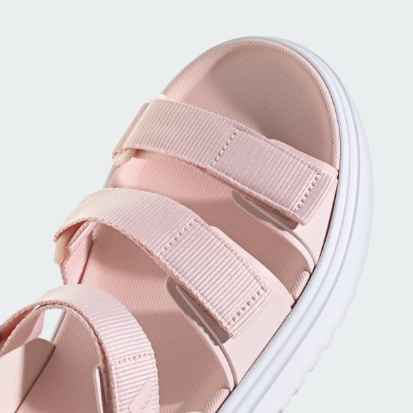 Adidas sandals pink hot sale