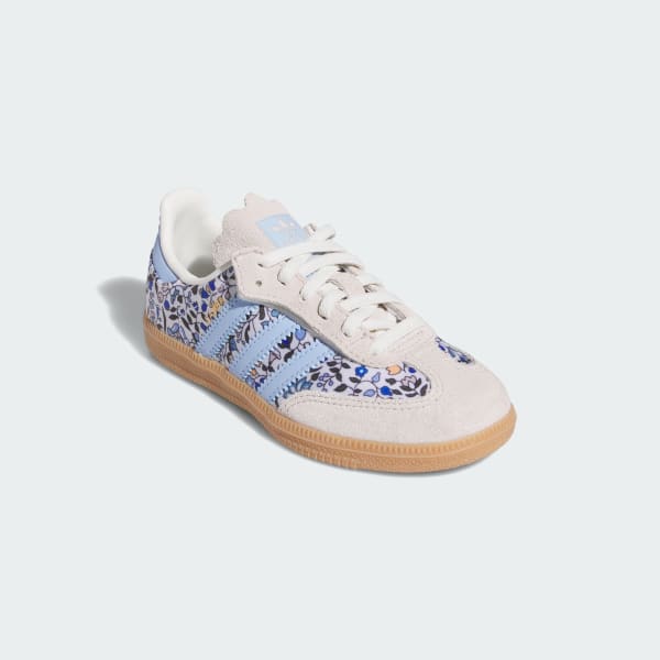 Blau Samba OG x Liberty London Comfort Closure Elastic Lace Kids Schuh