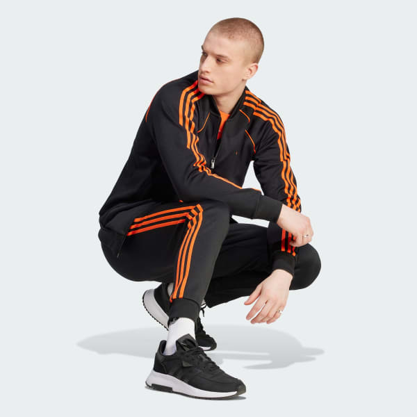 Adidas trainingshose schwarz orange 2025