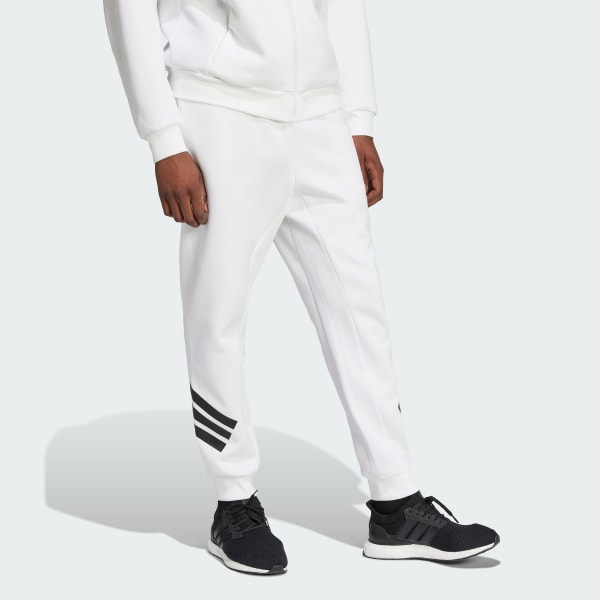 Weiss Future Icons 3-Streifen Hose