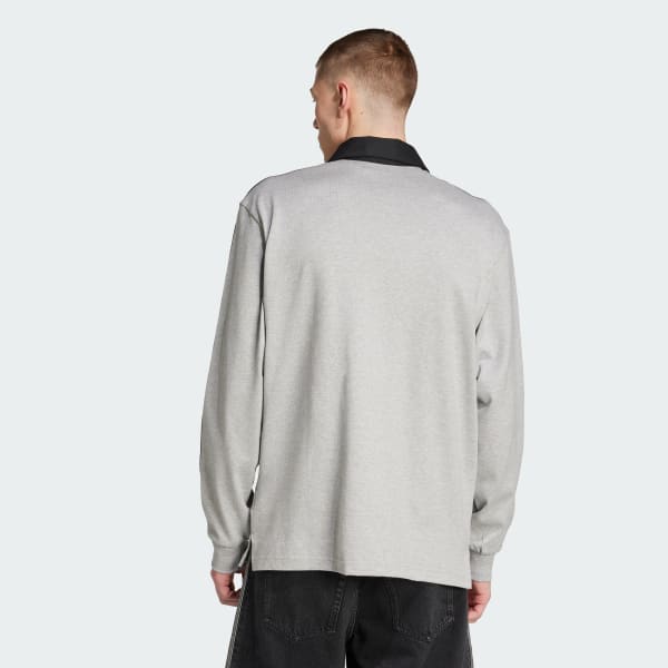 Grey 아디컬러 럭비 폴로 셔츠