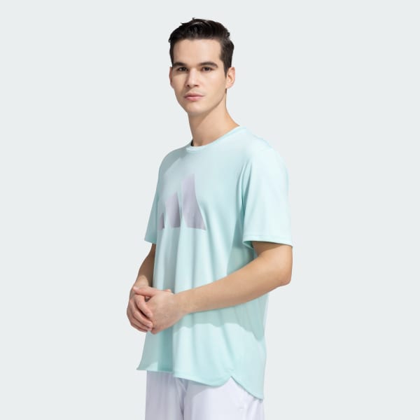 Turquoise 3 Bars AEROREADY Tee