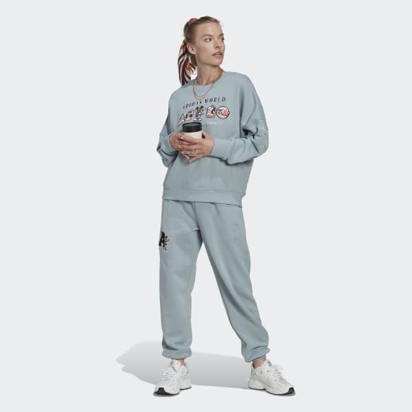 Gris Pantalón Jogger Disney Puño Ajustado ZC084