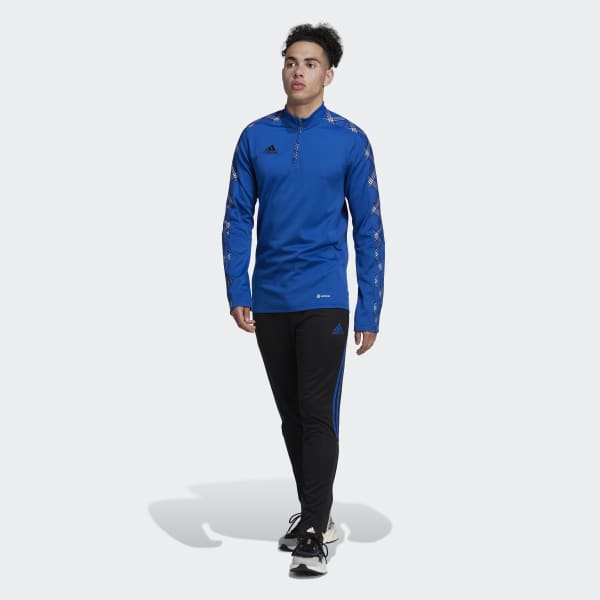 modrá Tričko Tiro Fleece Mid-Layer P0424
