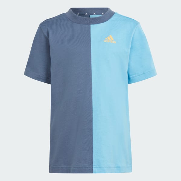 Azul Conjunto de Camiseta Essentials Colorblock Niños