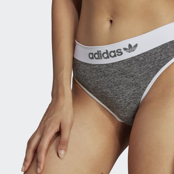 Szary Modern Flex Cotton Thong Briefs HPO16