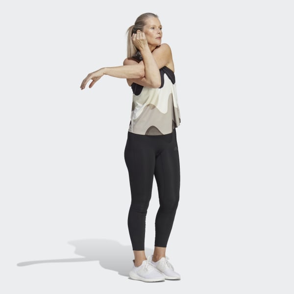 White adidas x Marimekko Run Icons 3 Bar Logo Running Tank Top