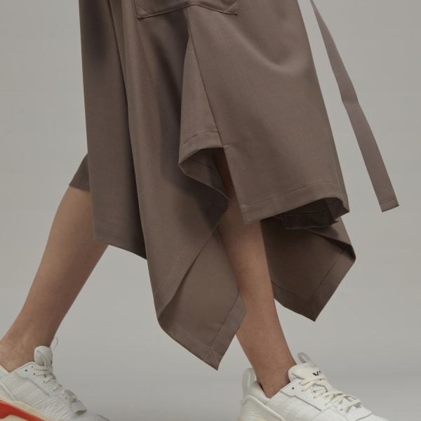 Brown Y-3 Classic Refined Wool Skirt MMI05