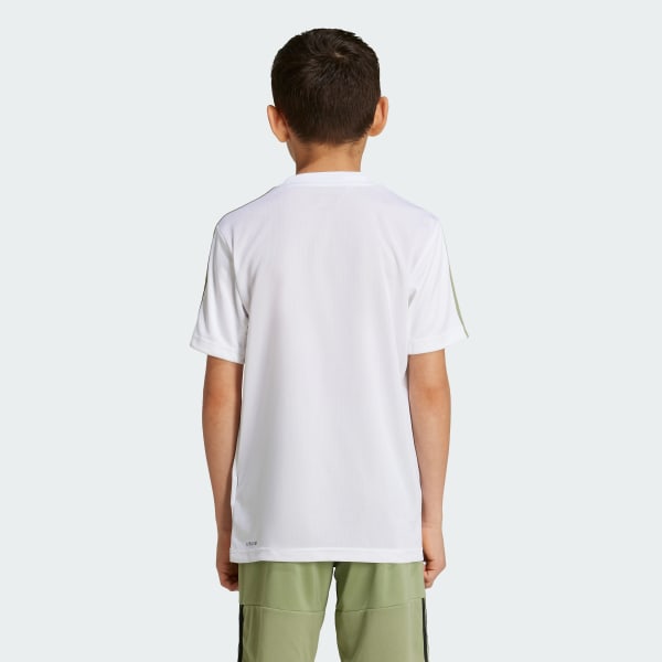 Blanco Playera Train Essentials AEROREADY 3 Franjas Ajuste Clásico