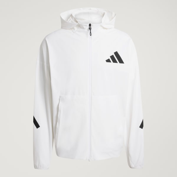 Bianco ADIDAS Z.N.E. GIACCA DA ALLENAMENTO IN TESSUTO