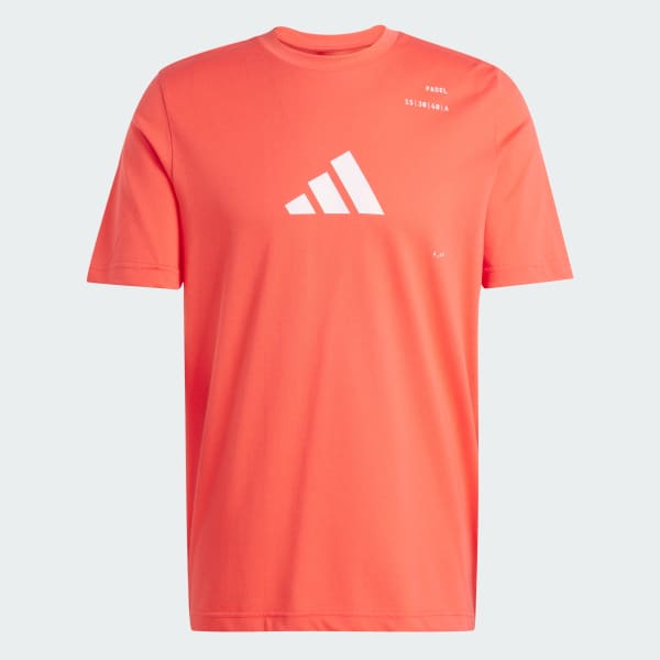 Czerwony Padel Category Graphic T-Shirt