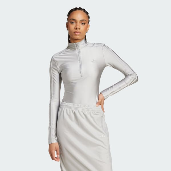Adidas grey bodysuit discount