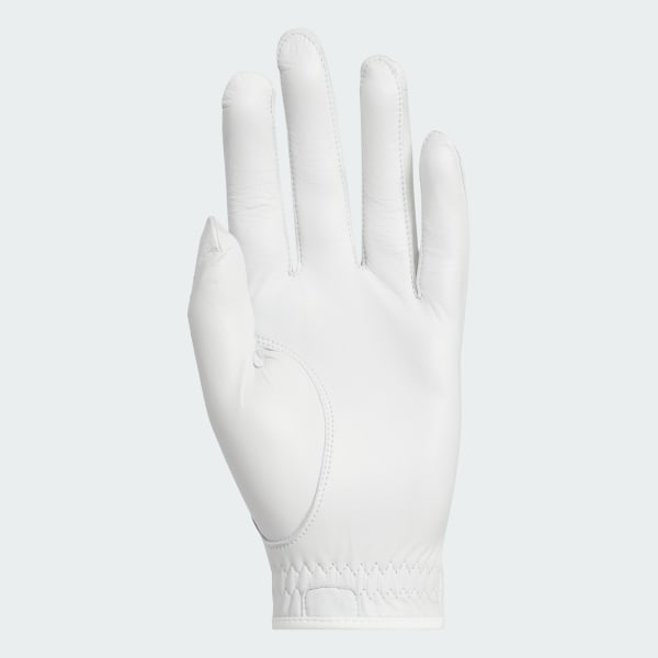 White Pro Leather Glove Single