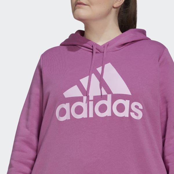 Fioletowy Essentials Logo Fleece Hoodie (Plus Size) IXV15