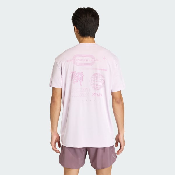 Paars adi365 adidas Runners T-shirt