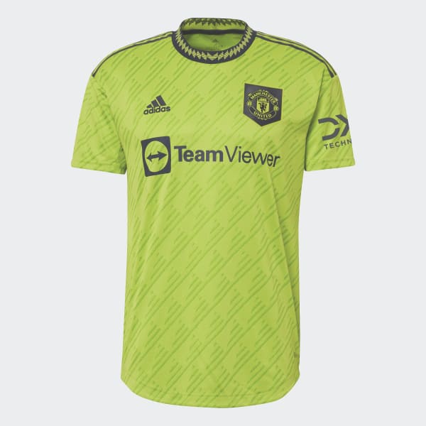 Groen Manchester United 22/23 Authentiek Derde Shirt KMM04