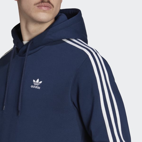 Niebieski Adicolor Classics 3-Stripes Hoodie