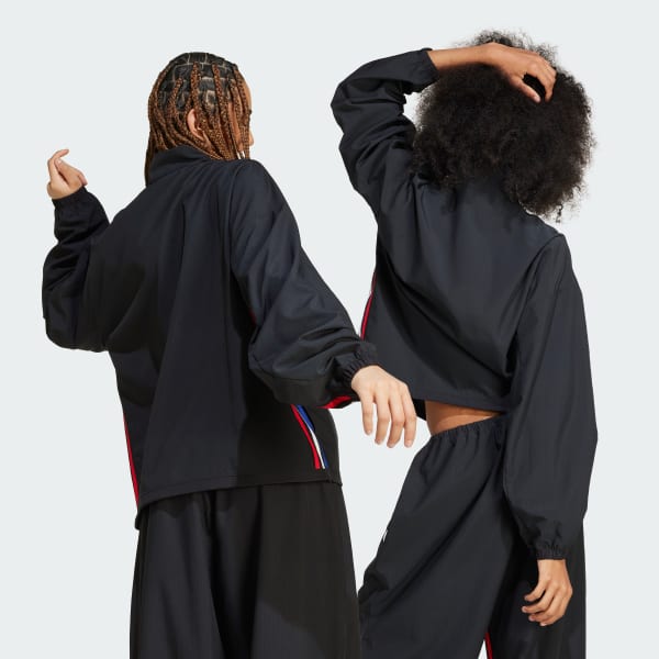Negro Chamarra Deportiva Express Anti-Microbial Breaking (Unisex)