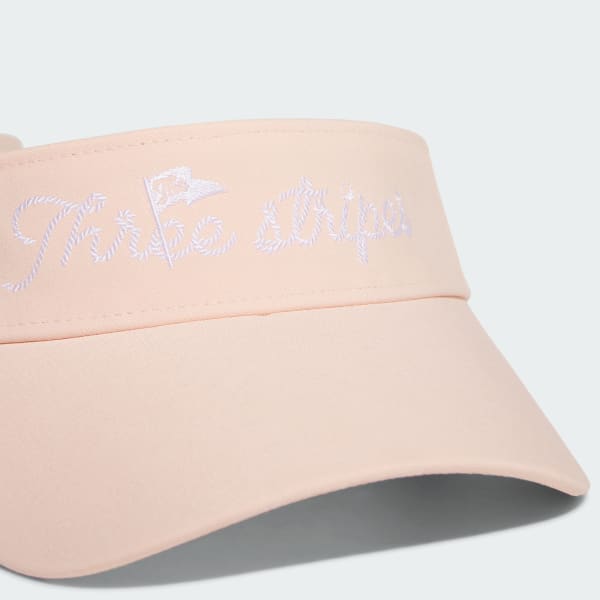 ピンク 【ゴルフ】リボンバイザー