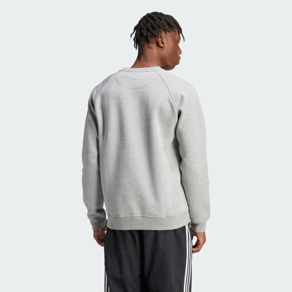 Adidas originals trefoil sweatshirt grey discount