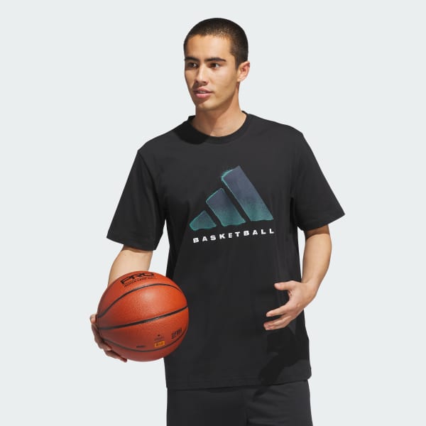 Black adidas Basketball Graphic Tee