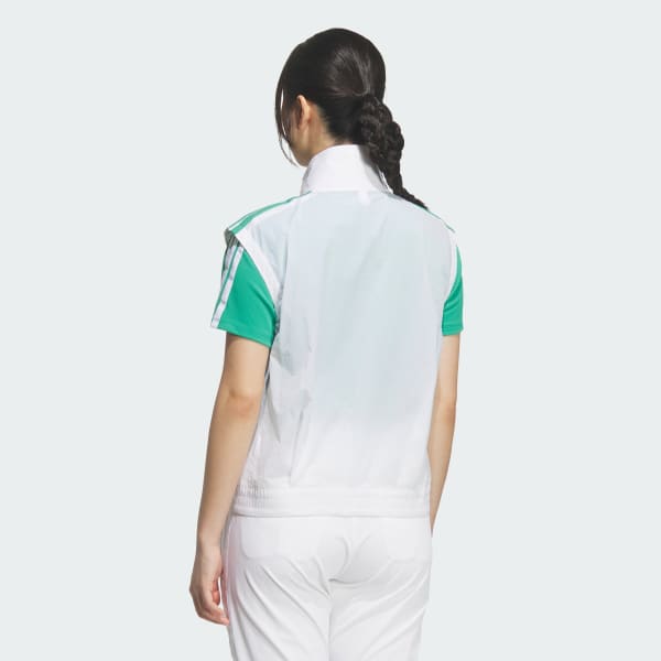 ホワイト スリーストライプス ウーブンベスト