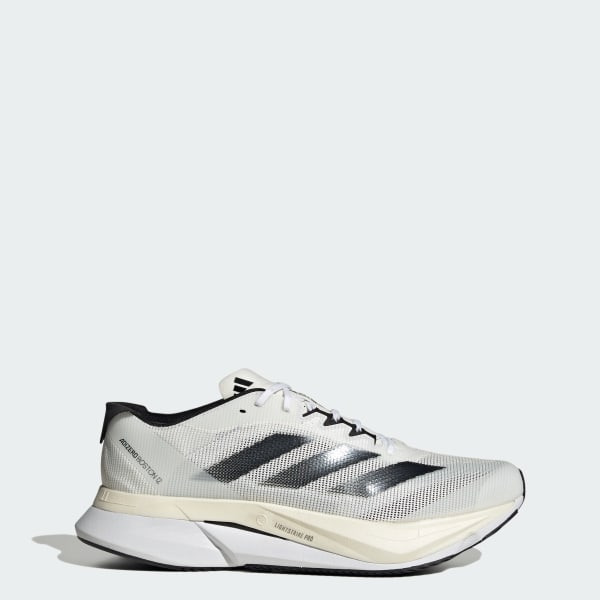 White Adizero Boston 12 Shoes