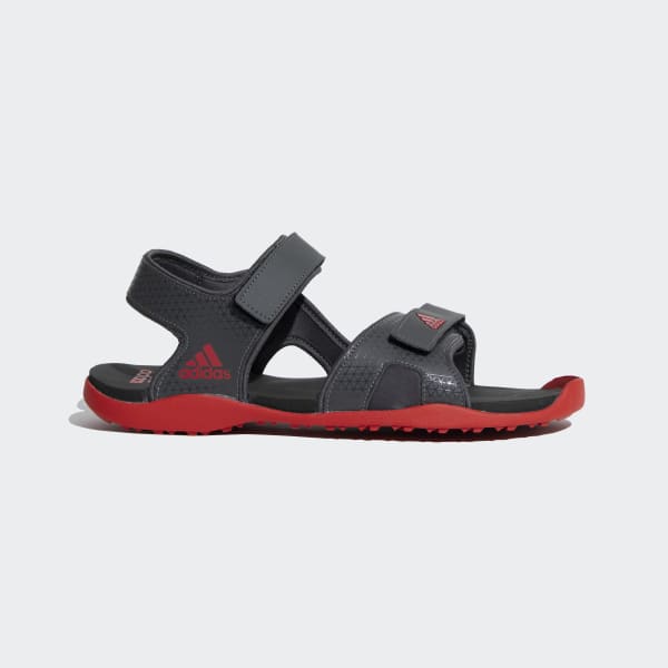 adidas CORE LINEAR TERYN SANDALS - Grey | adidas India