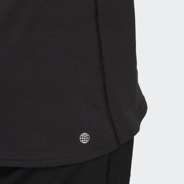 Preto T-shirt Made With Nature Run Icons SB405