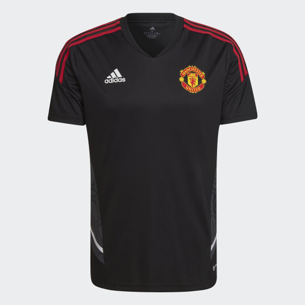 zwart Manchester United Condivo 22 Training Shirt BU358