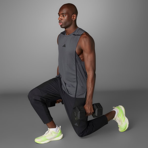 Negro Polera sin Mangas Designed for Training Pro Series